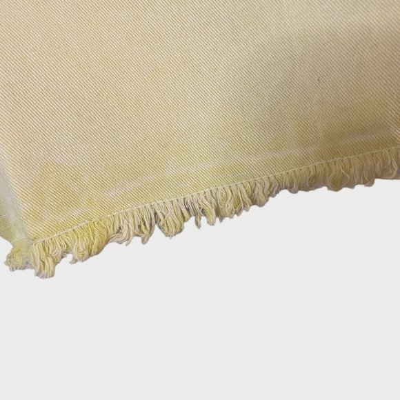 Volcom Strutin Stone Cotton Twill Shorts Women's Large Yellow Raw-Hem Casual New - Picture 7 of 12